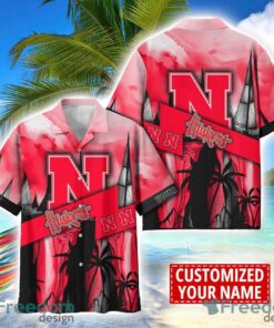 Nebraska Cornhuskers Hawaii Shirt Custom Name Sports Team Beach Shirt