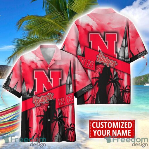 Nebraska Cornhuskers Hawaii Shirt Custom Name Sports Team Beach Shirt Product Photo 1