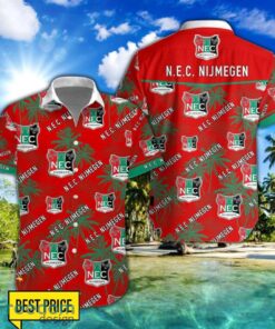 N.E.C. Nijmegen 3D Hawaiian Shirt and Shorts Vinatge Tree Pattern Beach Shirt For Fans