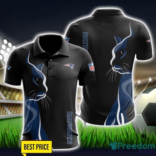 New England Patriots 3D Polo Shirt Black Color For Men Product Photo 1