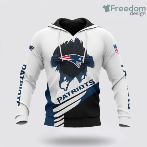 New England Patriots Printed Nfl 3D Hoodie For Awesome Fans Product Photo 1