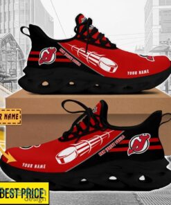 New Jersey Devils Custom Name Sneakers Limited Max Soul Shoes For Men Women Product Photo 2