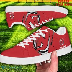 New Jersey Devils NHL Custom Name Unique Gift Low Top Skate Shoes Gifts For Fan Product Photo 2