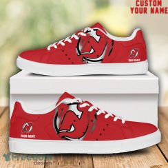 New Jersey Devils NHL Custom Name Unique Gift Low Top Skate Shoes Gifts For Fan Product Photo 1