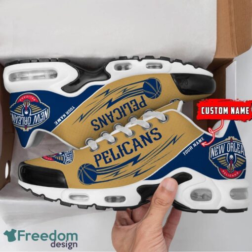 New Orleans Pelicans NBA Air Cushion Sports Shoes Custom Name TN Sneakers For Fans Product Photo 2