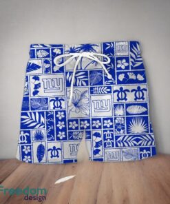 New York Giants Combo Hawaiian Shirt & Short Summer Beach Aloha For Men Women Product Photo 2