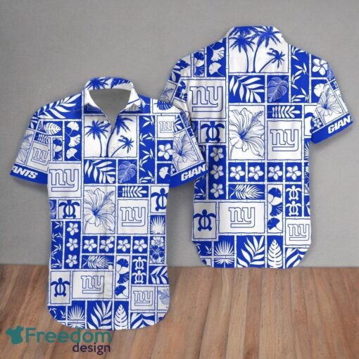 New York Giants Combo Hawaiian Shirt & Short Summer Beach Aloha For Men Women Product Photo 1