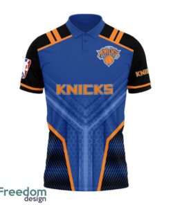 New York Knicks National Basketball Association Logo Basketball Team 3D Polo Shirt Product Photo 2