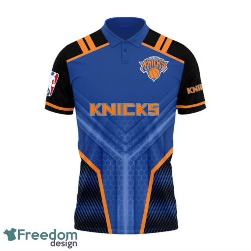 New York Knicks National Basketball Association Logo Basketball Team 3D Polo Shirt Product Photo 2