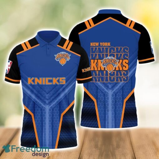 New York Knicks National Basketball Association Logo Basketball Team 3D Polo Shirt Product Photo 1