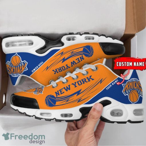 New York Knicks NBA Air Cushion Sports Shoes Custom Name TN Sneakers For Fans Product Photo 2