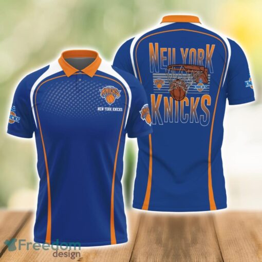 New York Knicks Style NBA 3D Polo Shirt Gift For Men Father's Day Gift Product Photo 1