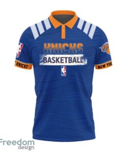 New York Knicks Style NBA Basketball Team 3D Polo Shirt Product Photo 2