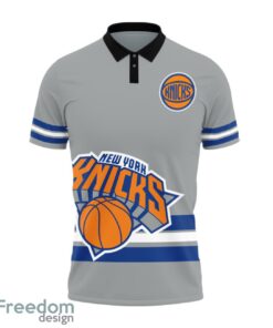 New York Knicks Style NBA Basketball Team Black 3D Polo Shirt Special For Fans Product Photo 2