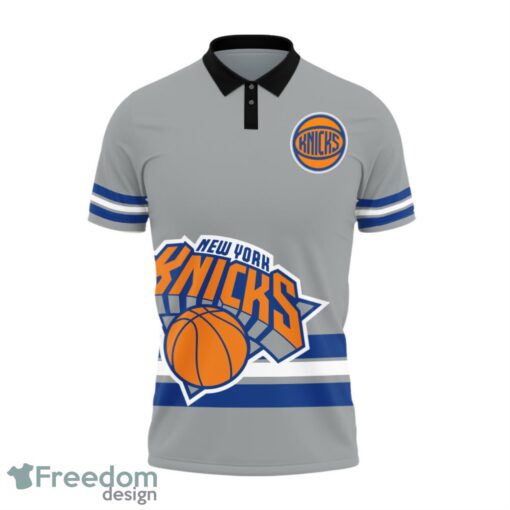 New York Knicks Style NBA Basketball Team Black 3D Polo Shirt Special For Fans Product Photo 2