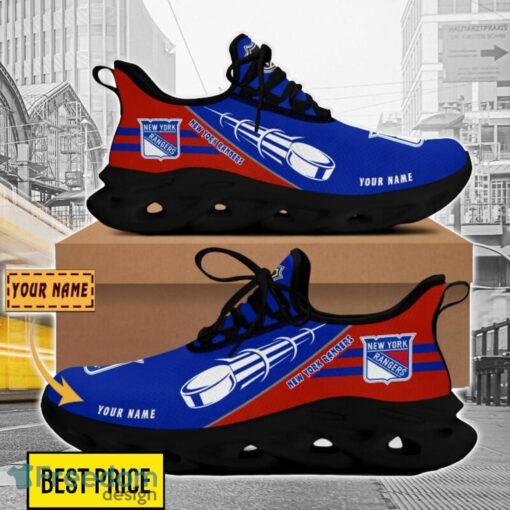 New York Rangers Custom Name Sneakers Limited Max Soul Shoes For Men Women Product Photo 2