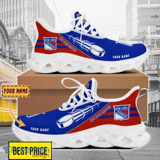 New York Rangers Custom Name Sneakers Limited Max Soul Shoes For Men Women Product Photo 1