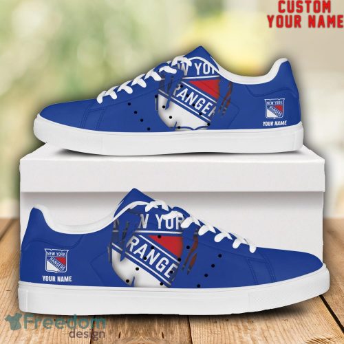 New York Rangers NHL Custom Name Unique Gift Low Top Skate Shoes Gifts For Fan Product Photo 1