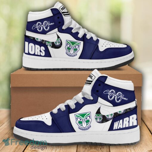 New Zealand Warriors NRL Air Jordan 1 Hight Top Shoes For Men Women Custom Name And Number Product Photo 1