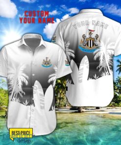 Newcastle United F.C Combo Hawaiian Shirt And Shorts Surfboards Coconut Custom Name For Fans Product Photo 1