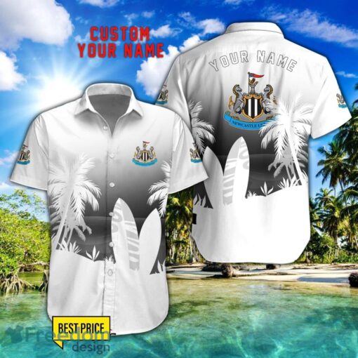 Newcastle United F.C Combo Hawaiian Shirt And Shorts Surfboards Coconut Custom Name For Fans Product Photo 1