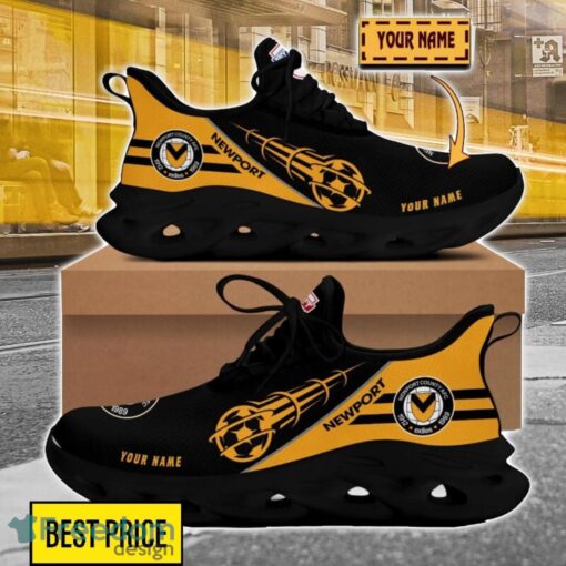 Newport County Custom Name Sneakers Limited Max Soul Shoes For Men Women Product Photo 2