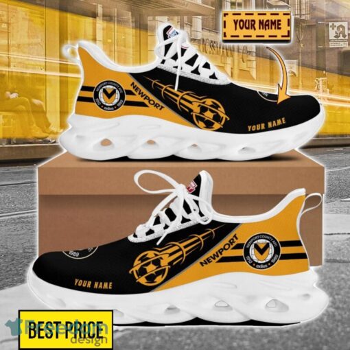 Newport County Custom Name Sneakers Limited Max Soul Shoes For Men Women Product Photo 1