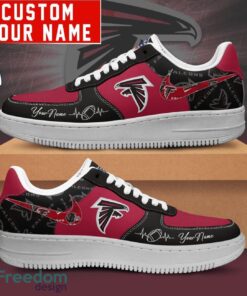 NFL Atlanta Falcons Personalized Name AF1 Air Force Sneakers For Men Women