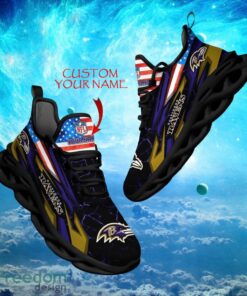 NFL Baltimore Ravens Design For Fans Loves Custom Your Name Max Soul Shoes