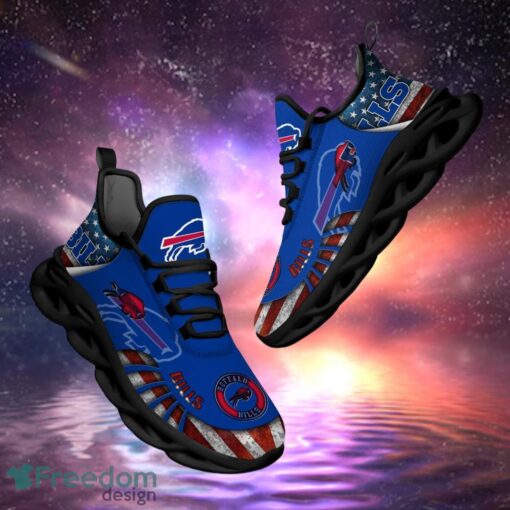 NFL Buffalo Bills Design Logo & America Flag Gift For Fans Max Shoes Product Photo 1