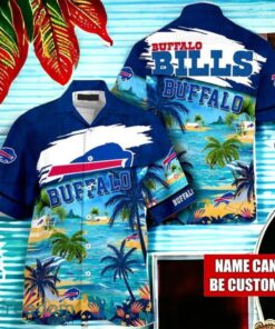 NFL Buffalo Bills Logo Fans Love Custom Your Name Hawaiian Shirt Full Over Print