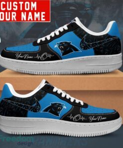 NFL Carolina Panthers Personalized Name AF1 Air Force Sneakers For Men Women