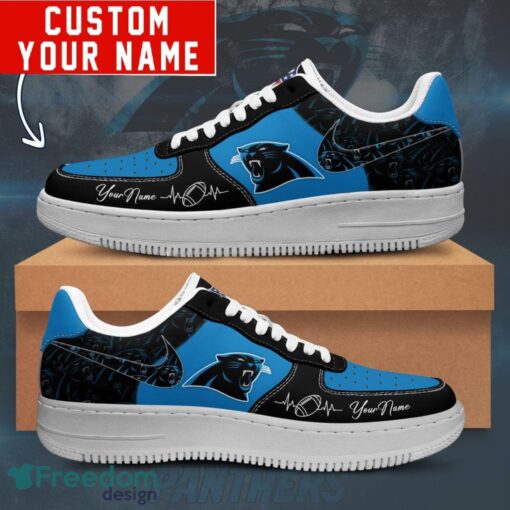 NFL Carolina Panthers Personalized Name AF1 Air Force Sneakers For Men Women Product Photo 1