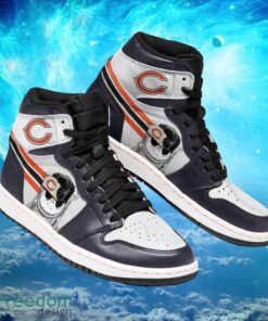 NFL Chicago Bears Custom Jack Skellington Printing Air Jordan Hightop Shoes