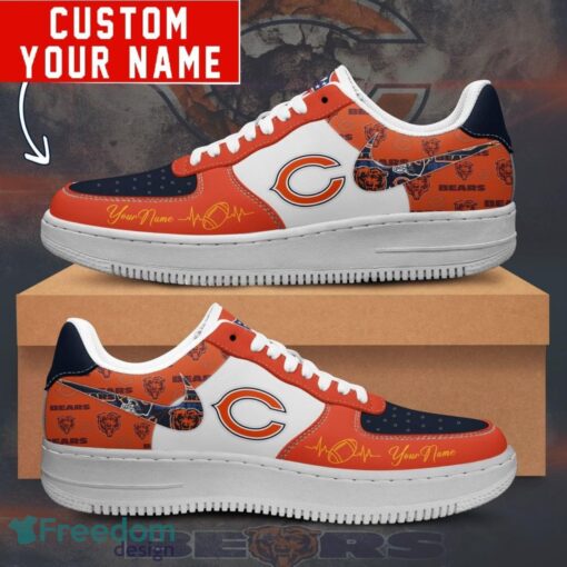 NFL Chicago Bears Personalized Name AF1 Air Force Sneakers For Men Women Product Photo 1