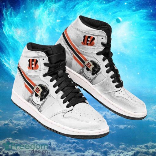 NFL Cincinnati Bengals Custom Jack Skellington Printing Air Jordan Hightop Shoes Product Photo 1