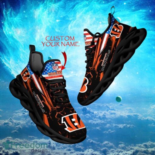 NFL Cincinnati Bengals Design For Fans Loves Custom Your Name Max Soul Shoes Product Photo 1