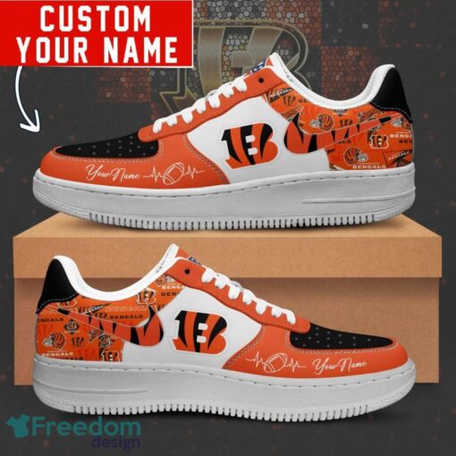 NFL Cincinnati Bengals Personalized Name AF1 Air Force Sneakers For Men Women Product Photo 1