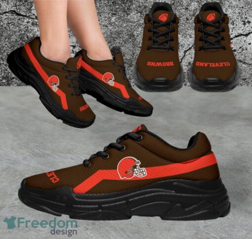 NFL Cleveland Browns Custom Simple Logo For Fans Sneakers Shoes Product Photo 1