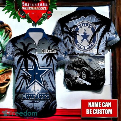 NFL Dallas Cowboys Logo Fans Love Aloha Hawaiian Shirt Full Over Print Product Photo 1