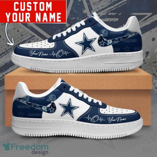 NFL Dallas Cowboys Personalized Name AF1 Air Force Sneakers For Men Women Product Photo 1