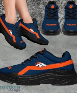 NFL Denver Broncos Custom Simple Logo For Fans Sneakers Shoes