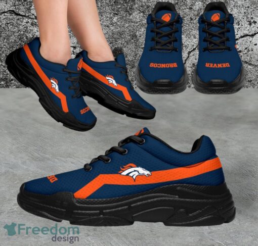 NFL Denver Broncos Custom Simple Logo For Fans Sneakers Shoes Product Photo 1