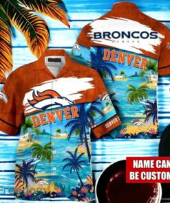 NFL Denver Broncos Logo Fans Love Custom Your Name Hawaiian Shirt Full Over Print