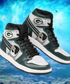 NFL Green Bay Packers Custom Jack Skellington Printing Air Jordan Hightop Shoes