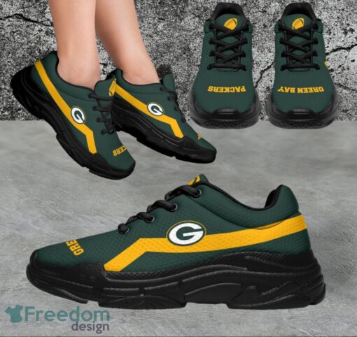 NFL Green Bay Packers Custom Simple Logo For Fans Sneakers Shoes Product Photo 1