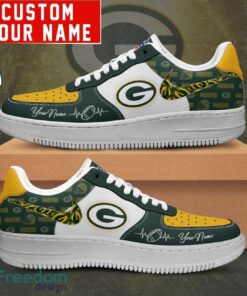 NFL Green Bay Packers Personalized Name AF1 Air Force Sneakers For Men Women