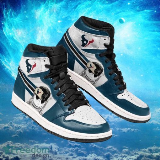 NFL Houston Texans Custom Jack Skellington Printing Air Jordan Hightop Shoes Product Photo 1