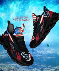 NFL Houston Texans Design For Fans Loves Custom Your Name Max Soul Shoes