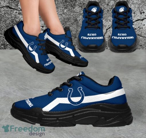 NFL Indianapolis Colts Custom Simple Logo For Fans Sneakers Shoes Product Photo 1